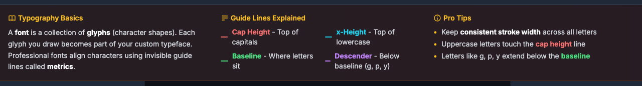 Learn panel expanded