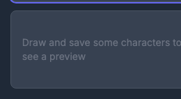Font preview with custom text