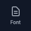 Font Studio button in toolbar