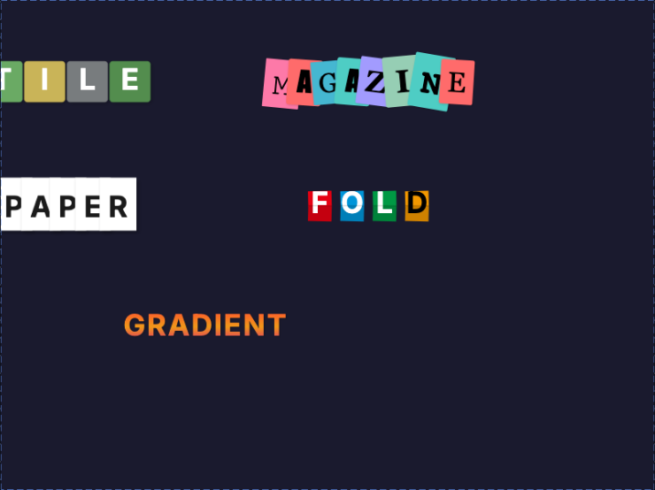 Letter Collage examples